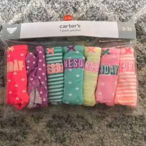 Carters toddler girl stretch undies 2/3T - NEW